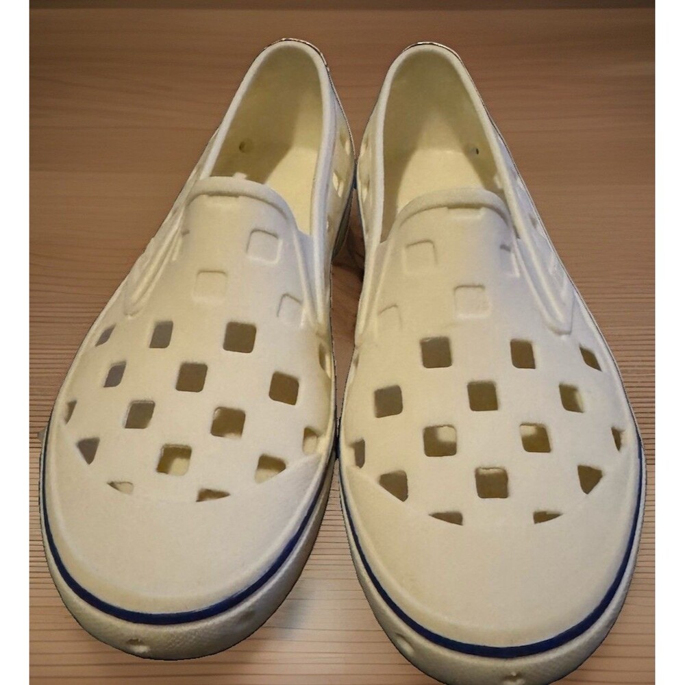 Vans x Yucca Fins Slip-On TRK Marshmallow White Blue Piping Water Shoes M5 W6.5
